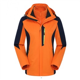 SKJ040 Ordering Women's Two-piece Jacket Manufacturing hook and loop Cuff Waterproof Hooded Zipper Jacket Mountaineering Outdoor Group Activities Removable Liner Jacket Center SKJ040 Ordering Women's Two-piece Jacket Manufacturing hook and loop Cuff Waterproof Hooded Zipper Jacket Mountaineering Outdoor Group Activities Removable Liner Jacket Center
